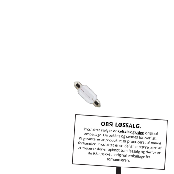 Philips Autopære Pinolpære 5W 24V SV8.5