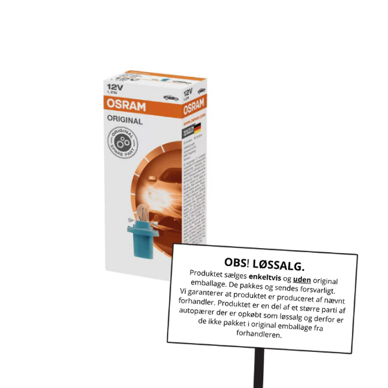 Osram Autopære 1W 12V 6.4lm BX8.5d