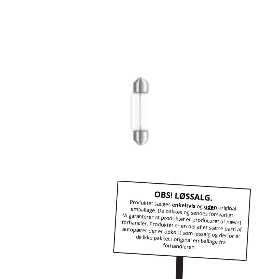 Osram Autopære Pinolpære 10W 12V 105lm SV8.5-8