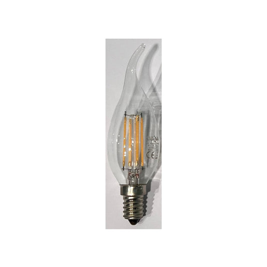 Luxna LED Kertepære 3W(25W) 827 310lm Klar Vindstød E14
