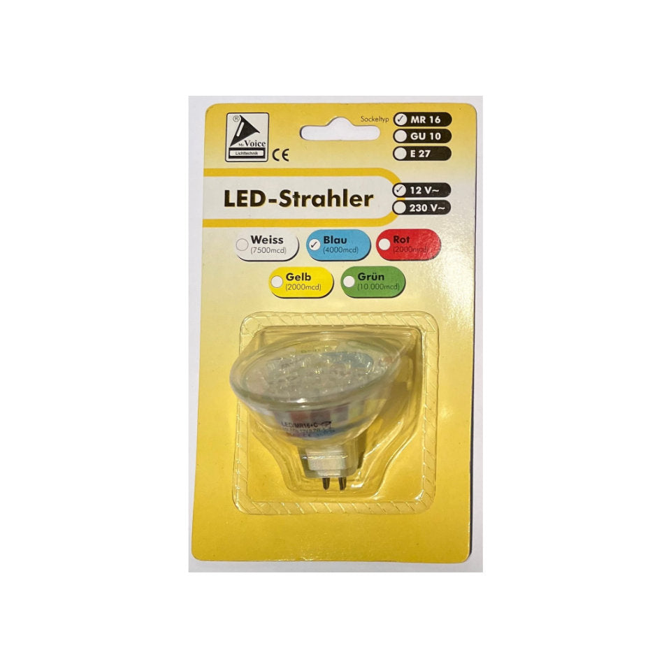 Mc Voice LED MR16 0,7W Blå