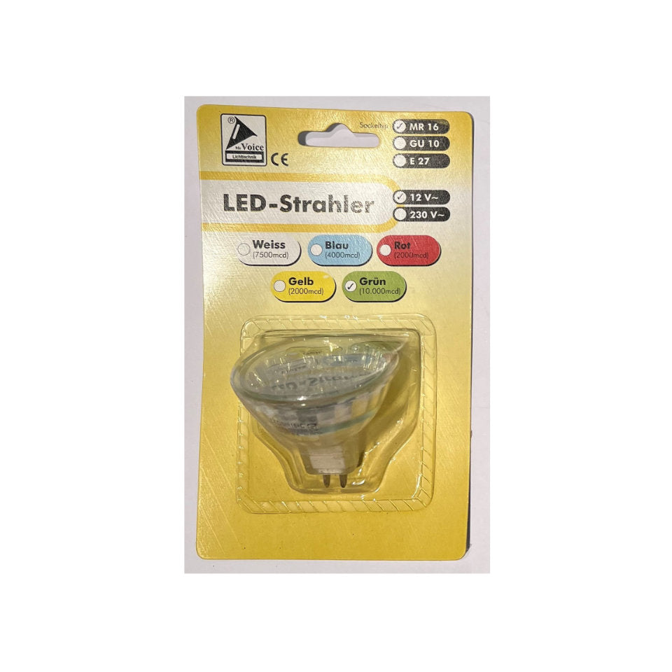 Mc Voice LED MR16 0,7W Grøn