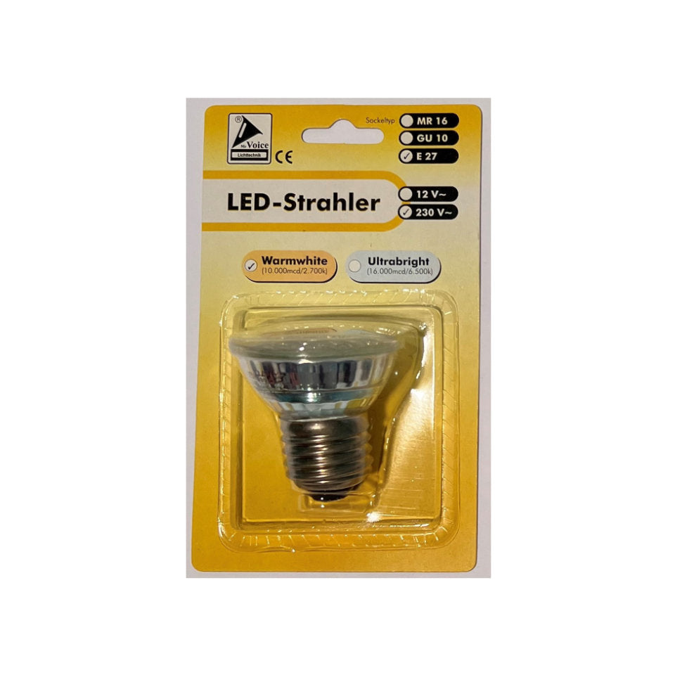 Mc Voice LED PAR16 1,5W 827 Klar E27