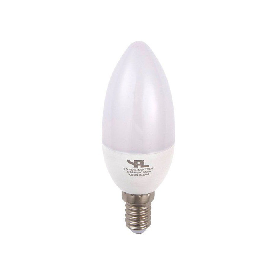 SPL LED Kertepære 4W(25W) 927-922 250lm Dim Mat E14