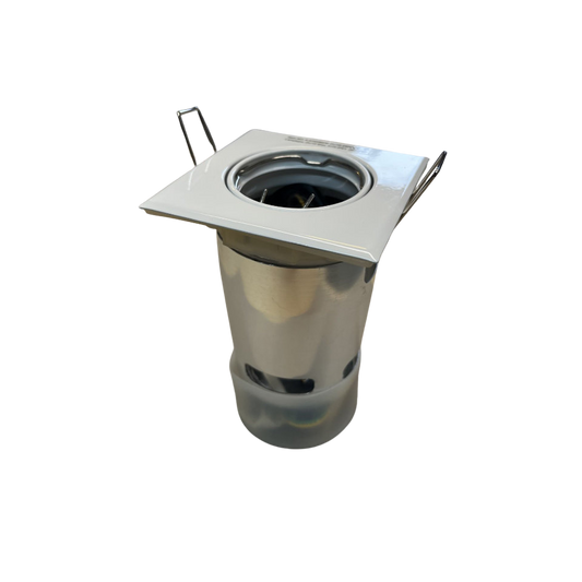 Unelco Downlight GU10 85x85mm 230V Kipbar m/Bagdåse Hvid