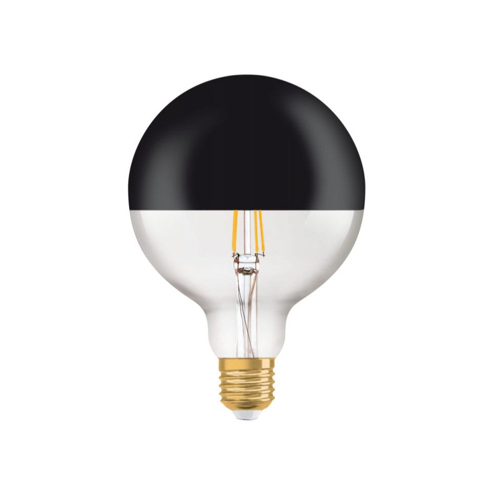 Osram LED Globepære 7W(52W) 827 680lm Ø125 Topforspejlet E27