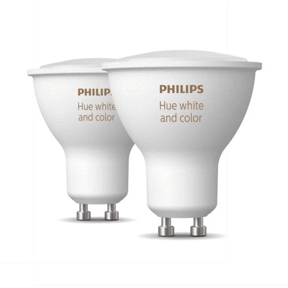 Philips Hue LED GU10 4,3W(35W) White And Color Ambiance 2-Pak