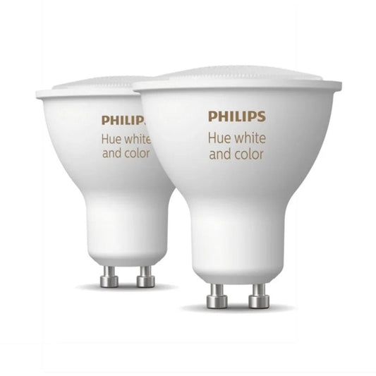 Philips Hue LED GU10 4,3W(35W) White And Color Ambiance 2-Pak B-VARE