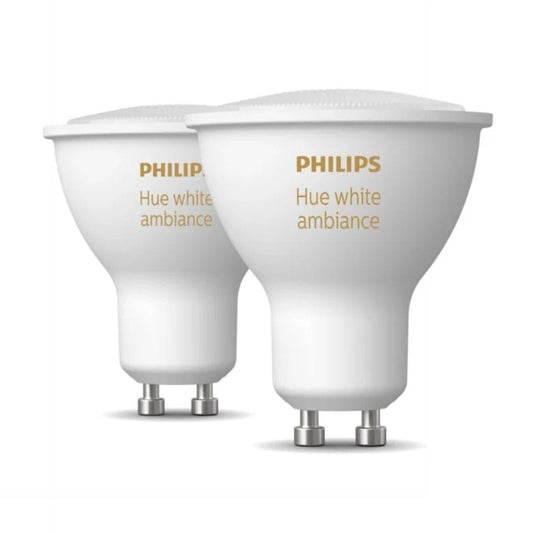 Philips Hue LED GU10 4,3W White Ambiance 2-Pak B-VARE