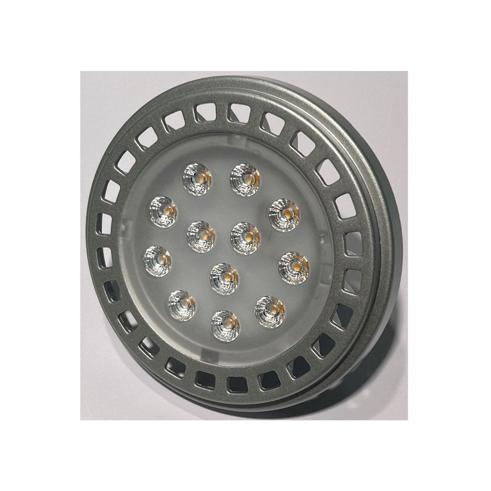 LED AR111 15W 827 30° Dim Grå GU10