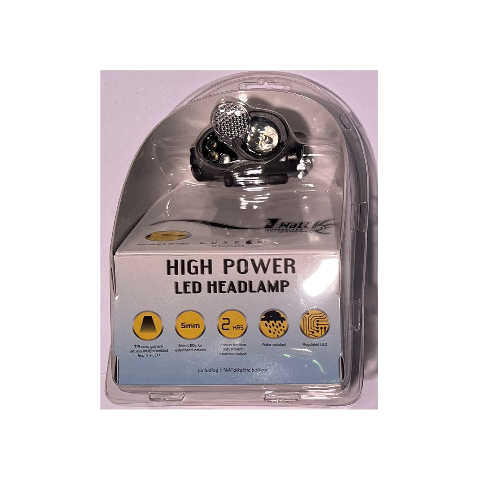 LED Pandelampe 1W High Power Sort