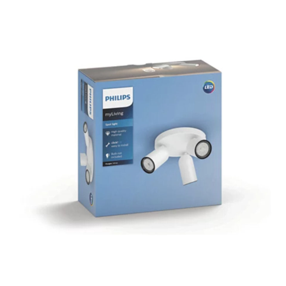 Philips Loftlampe Pongee GU10 22,4cm. Hvid