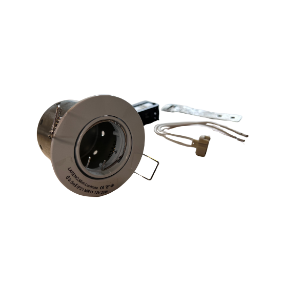 Lareno Downlight MR11 GU4 Ø35mm 12V m/Bagdåse Kipbar Hvid