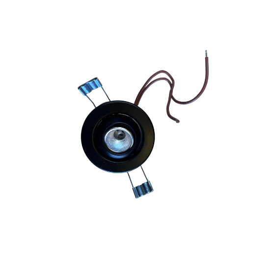 Downlight G4 Ø64mm 12V Kipbar Sort