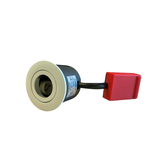 Daxtor Downlight GU10 Ø87mm m/Bagdåse Kipbar 230V Mat Hvid