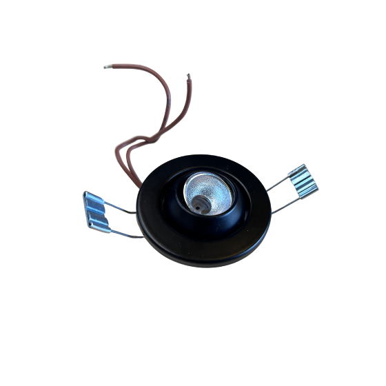 Downlight G4 Ø64mm 12V Kipbar Sort