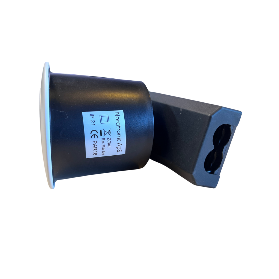 Nordtronic Downlight GU10 Ø87mm m/Bagdåse Kipbar 230V Mat Hvid