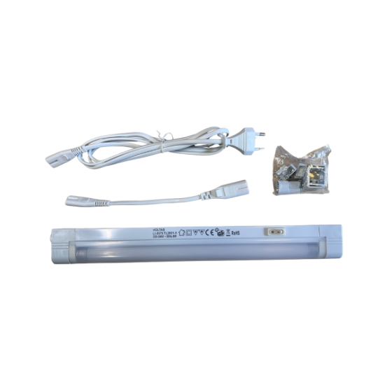 Voltas Underskabsarmatur 8W 4000K T5 35cm m/afbryder Hvid