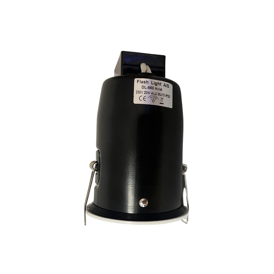 Flash Light Downlight GU10 Ø83mm Kipbar 230V m/Bagdåse Hvid