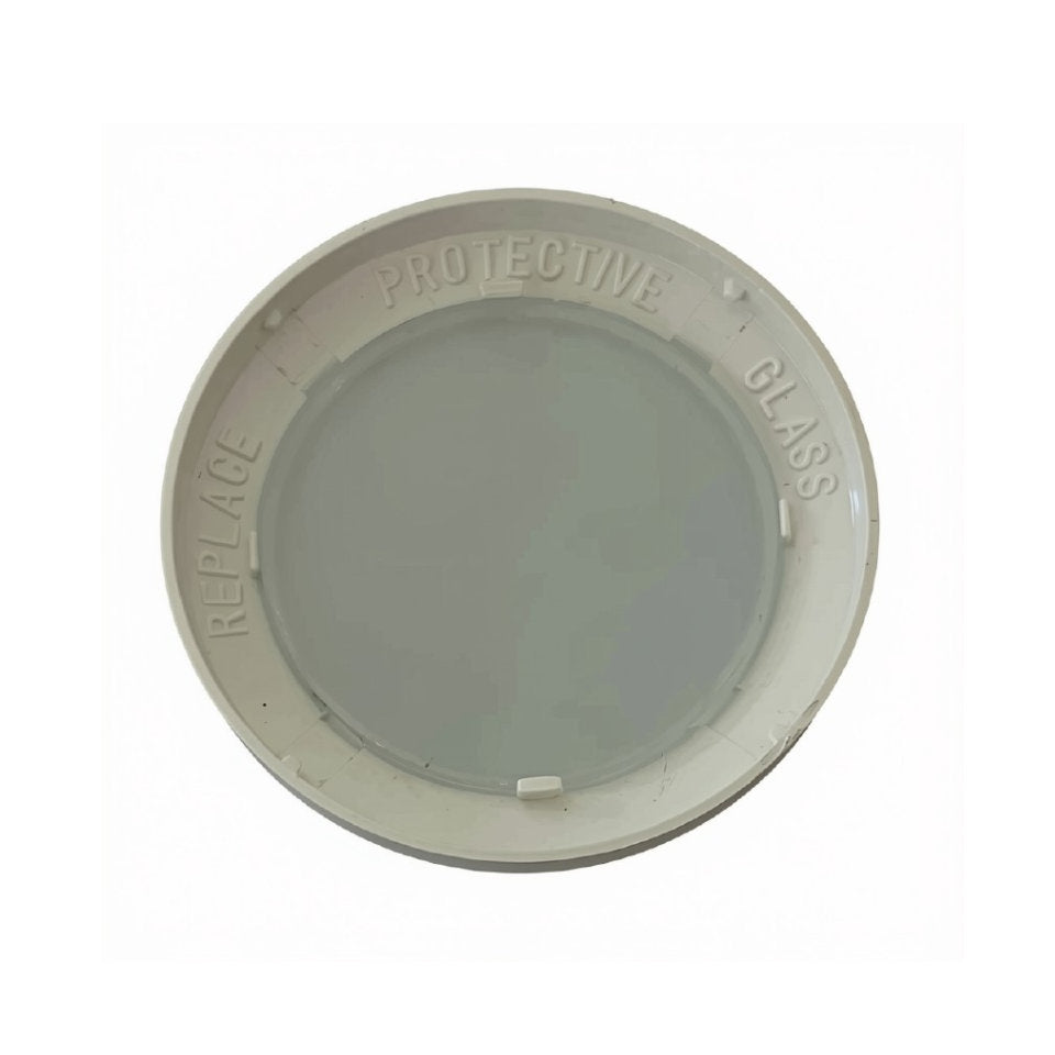 Afdækningsring til Downlight Ø65mm m/glas Buet Hvid