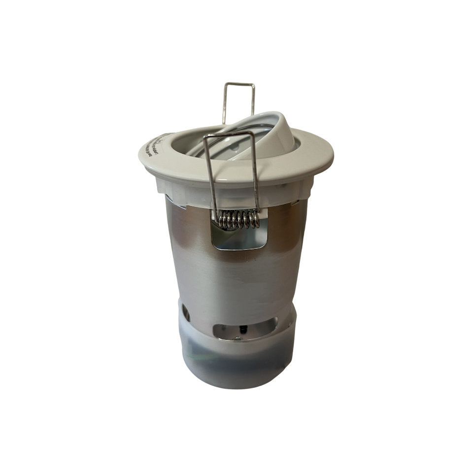Downlight GU10 230V Ø82mm Kipbar m/Bagdåse Hvid