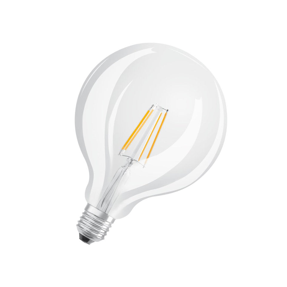 Osram LED Globepære 4W(40W) 827 470lm Klar Ø125 E27
