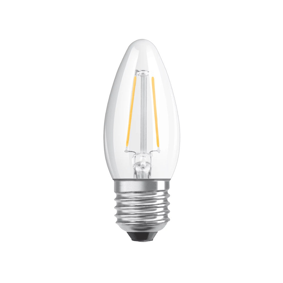 Osram LED Kertepære 4,8W(40W) 827 470lm Dim Klar E27