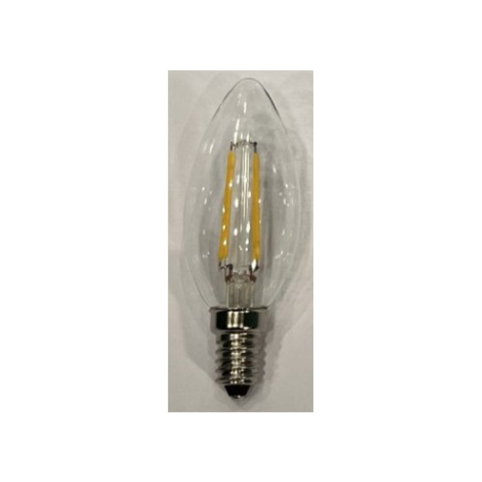 Nem-LED LED Kertepære 4W(35W) 827 300lm Klar E14