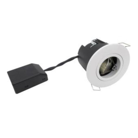 Nordtronic Downlight GU10 Ø50mm m/Bagdåse 230V Hvid