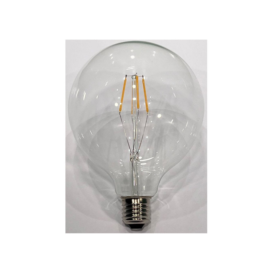 LED Globepære 4W(50W) 827 Dim Klar E27 Ø125