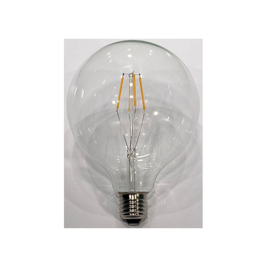LED Globepære 4W(50W) 827 Dim Klar E27 Ø125