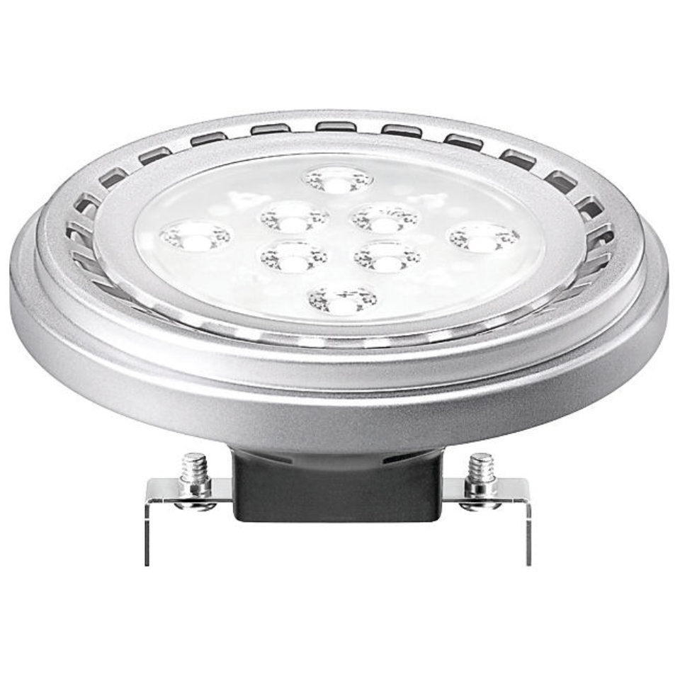 Philips LED AR111 15W(75W) 830 860lm 24° 12V Dim Sort/Sølv G53