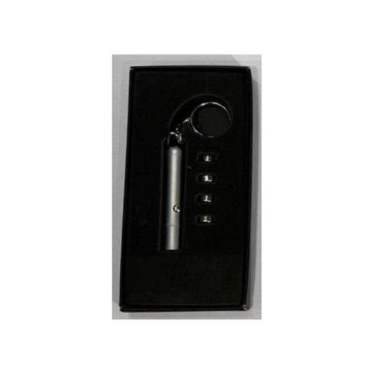 LED Lommelygte Nøglering 5cm Sølv