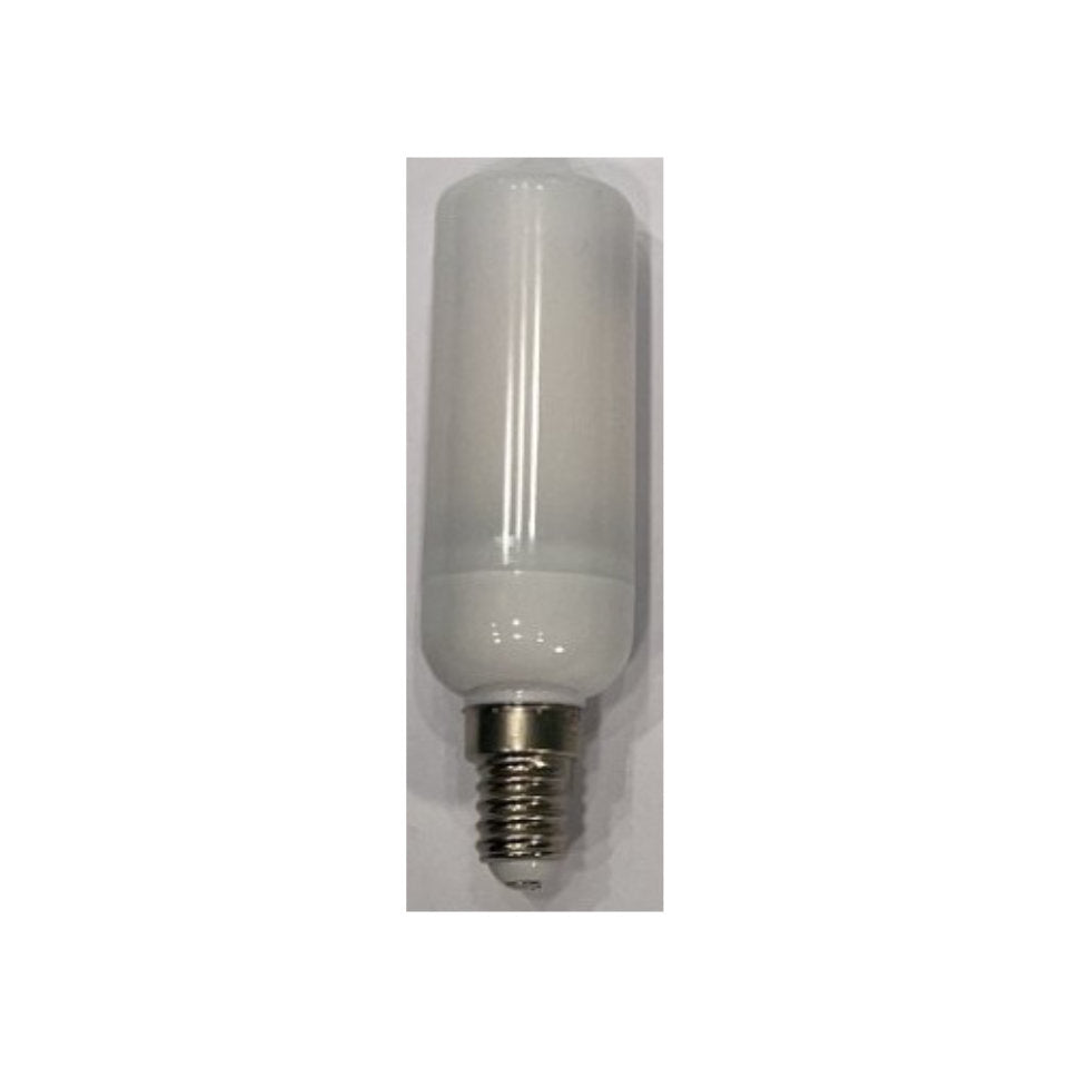 LED Rørpære 1W Flamme Opal E14