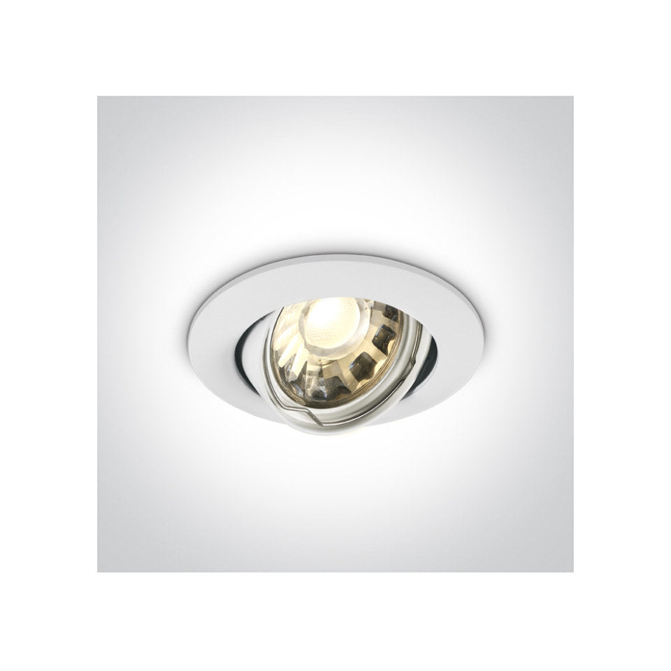 One Light Downlight GU10 Ø85mm. Vipbar Hvid