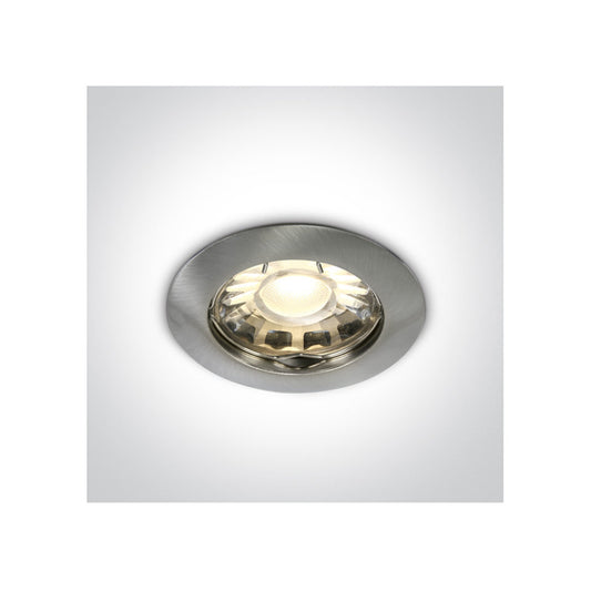 One Light Downlight MR16 GU5.3 Ø76mm. Børstet Chrom