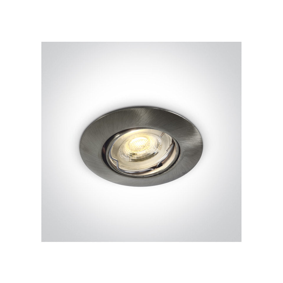 One Light Downlight MR11 GU4 Ø65mm. Vipbar Børstet Chrom