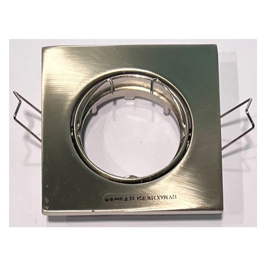 Daxtor Downlight MR16 GU5.3 Ø50mm 12V Børstet Stål 2-Pak