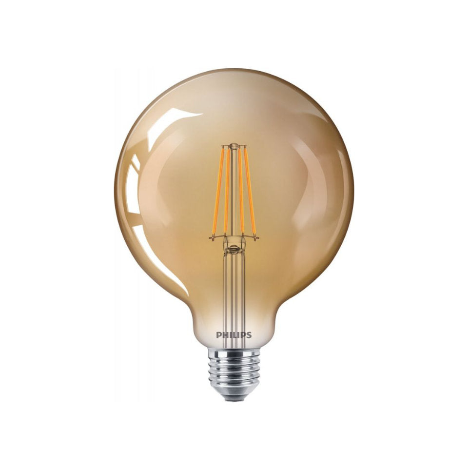 Philips LED Globepære 8W(50W) 822 630lm Dim Gold E27