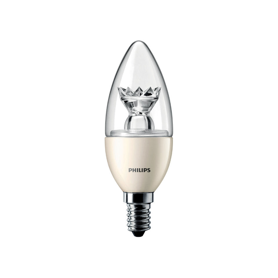 Philips LED Kertepære 3,4W(25W) 827 250lm Dim Klar E14