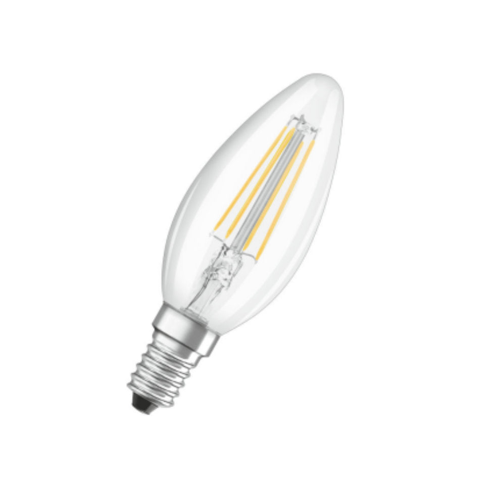Bellalux LED Kertepære 4W(40W) 827 470lm Klar E14 2-Pak
