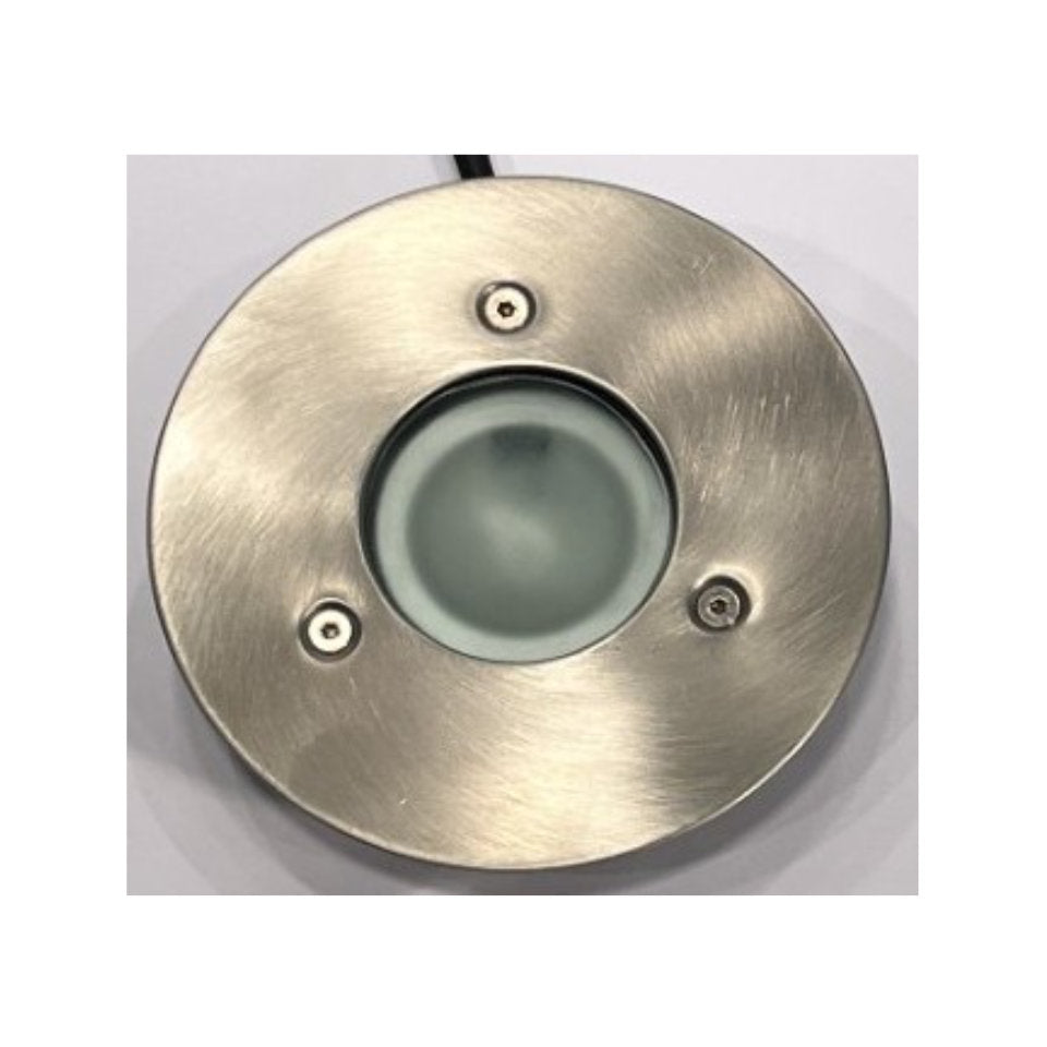 Nedgravningsspot G4 12V Ø125mm m/dåse IP68 Stål