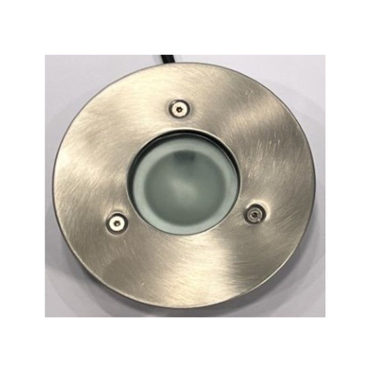 Nedgravningsspot G4 12V Ø125mm m/dåse IP68 Stål