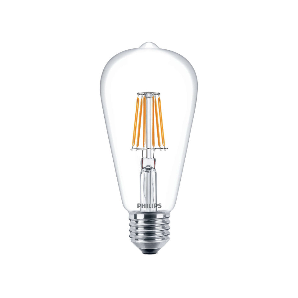 Philips LED ST64 7,5W(60W) 827 806lm. Klar E27