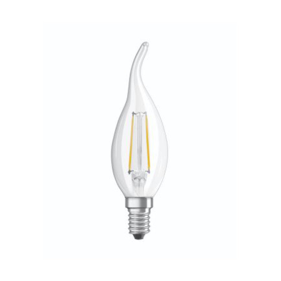 Osram LED Kertepære 4W(40W) 827 470lm Klar Vindstød E14