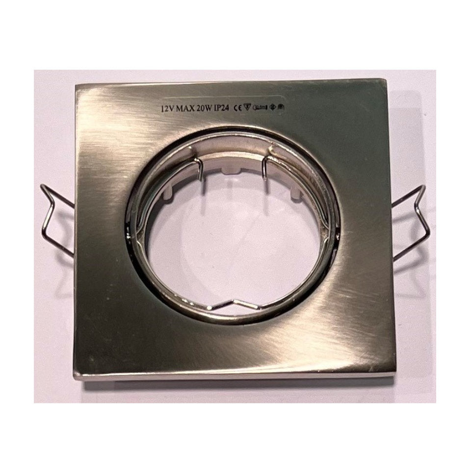 Daxtor Downlight MR16 GU5.3 Ø50mm 12V Børstet Stål 2-Pak