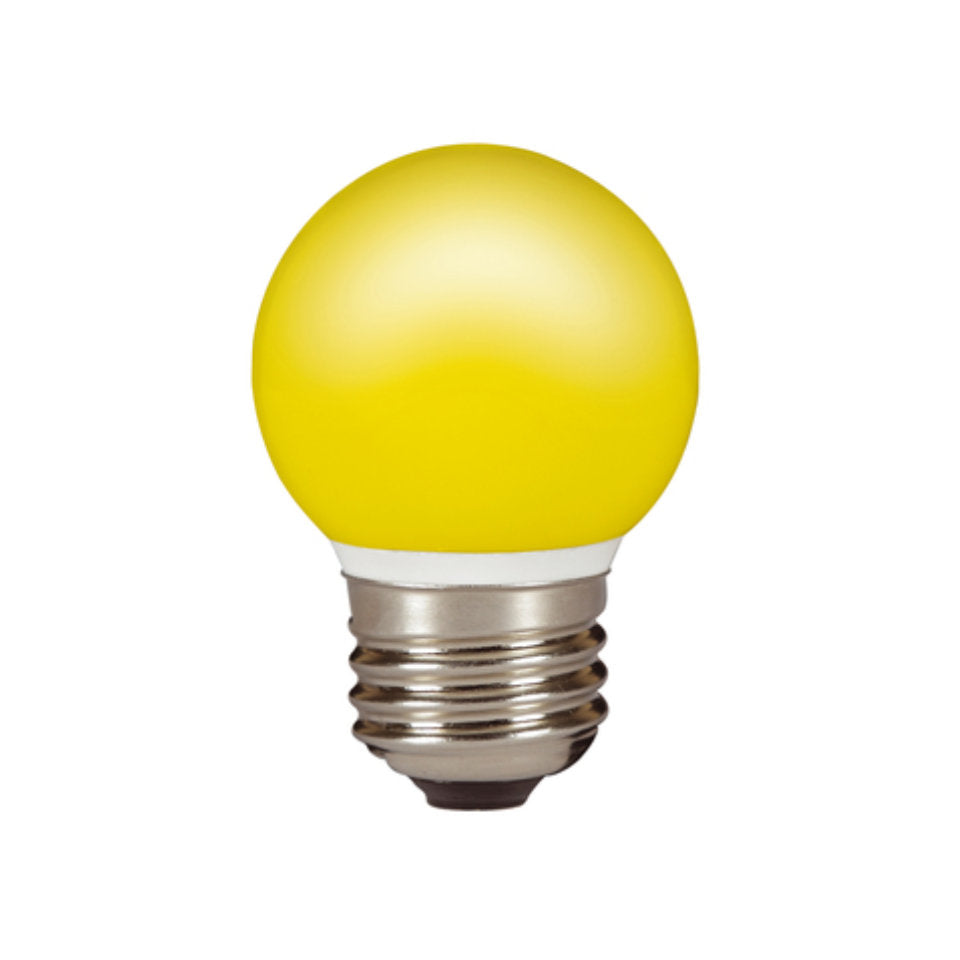 Sylvania LED Kronepære 0,5W Gul Mat E27