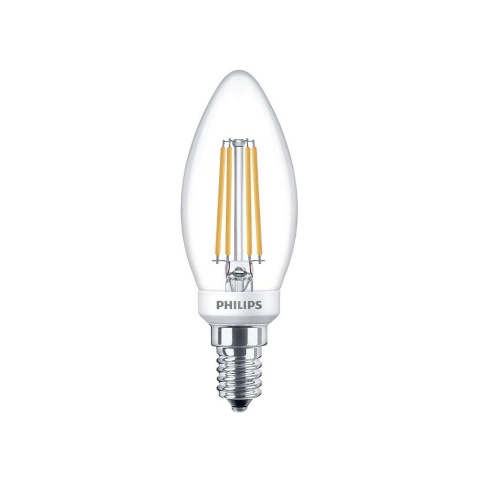 Philips LED Kertepære 5W(40W) 827 470lm Dim Klar E14