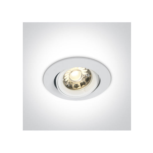 One Light Downlight GU5.3 Ø85mm. Vipbar Hvid