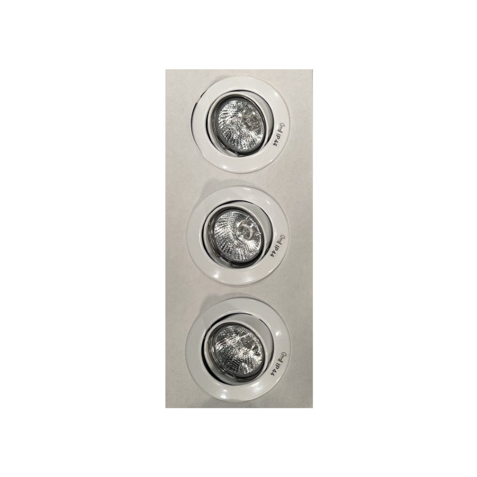 Sylvania Downlight GU10 Ø50mm 230V Hvid 3-Pak